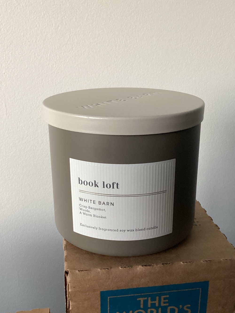 White Barn Book Loft 3 wick Candle